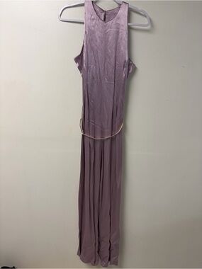 Vintage Maxou NWT Wide‎ Leg Long Jumpsuit Shimmer Purple Size Medium
